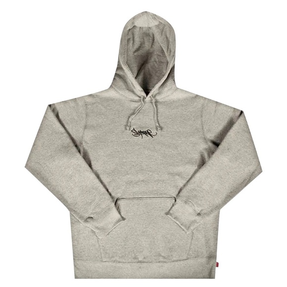Supreme Other - Supreme Tag Logo Hooded Sweatshirt 'Heather Grey'